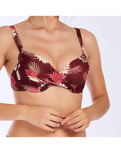 Haut de maillot de bain Mangenie bonnet E rose