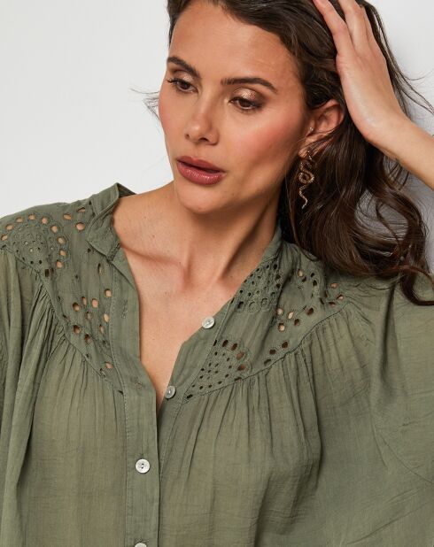 Chemise Dora kaki
