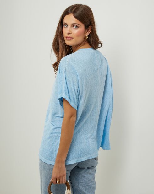 Sky Forest Tuniek van katoen en linnen met aardbei