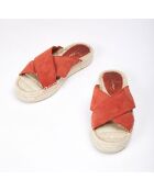 Chaussures Aleenta rouge acajou