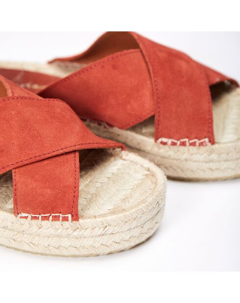 Chaussures Aleenta rouge acajou