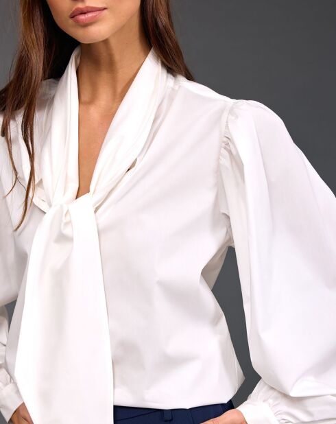 Chemise Azami rayée blanche