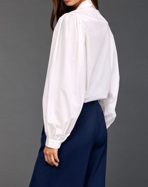 Chemise Azami rayée blanche