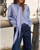 Chemise Azami rayée bleue