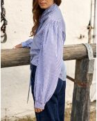 Chemise Azami rayée bleue