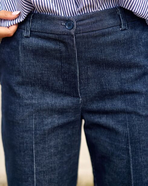 Pantalon en Velours côtelé Chiara nuit