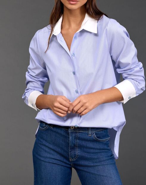 Chemise Sari ciel