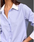 Chemise Sari ciel