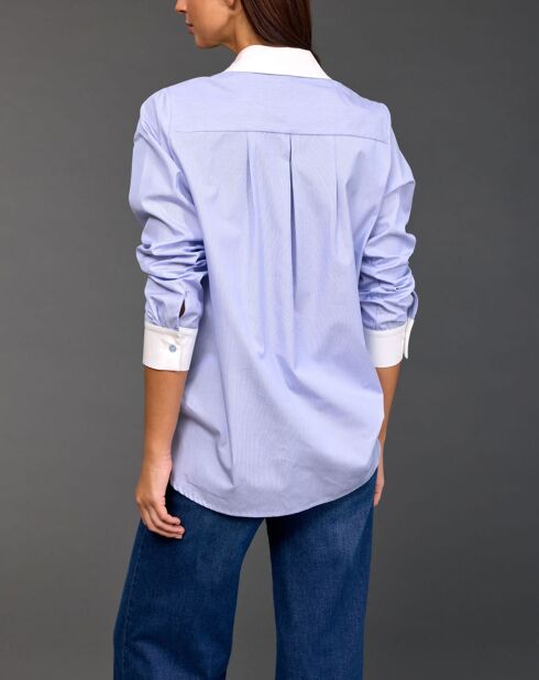 Chemise Sari ciel