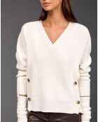 Pull en Laine mélangée Dylan écru