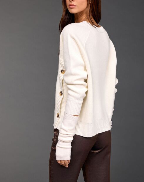 Pull en Laine mélangée Dylan écru