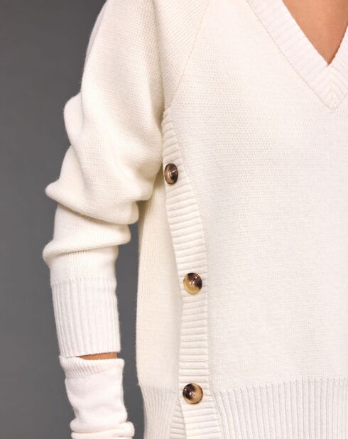 Pull en Laine mélangée Dylan écru