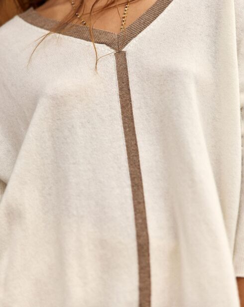 Pull en Laine mélangée Kelya écru