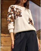 Pull 100% Laine Dana écru