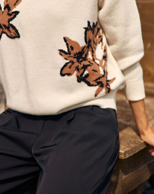 Pull 100% Laine Dana écru