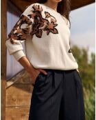 Pull 100% Laine Dana écru