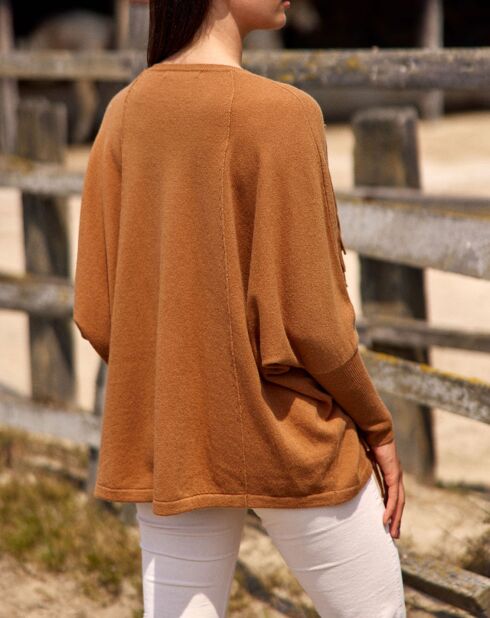 Pull 100% Laine Naomi cannelle