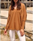 Pull 100% Laine Naomi cannelle