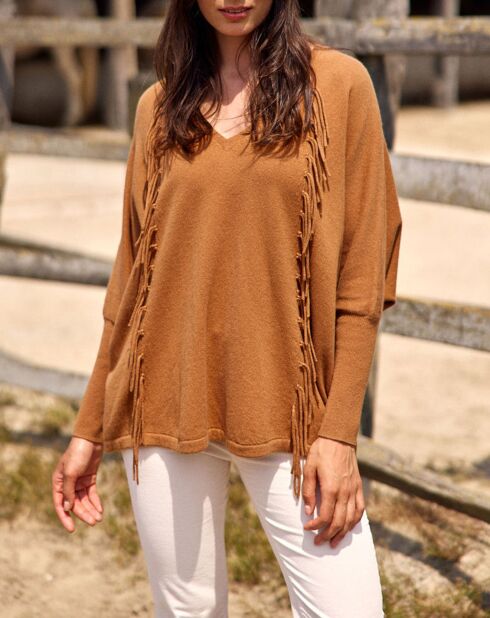 Pull 100% Laine Naomi cannelle