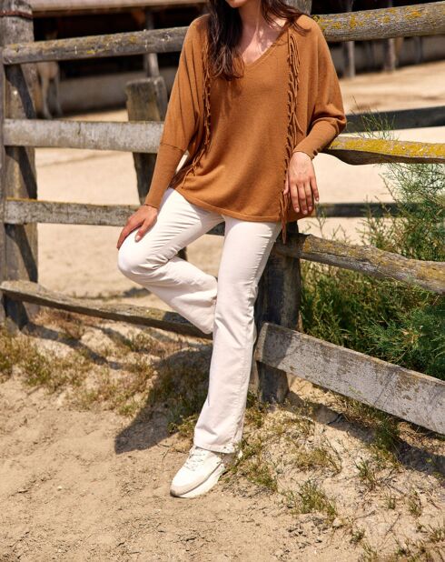 Pull 100% Laine Naomi cannelle