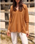 Pull 100% Laine Naomi cannelle