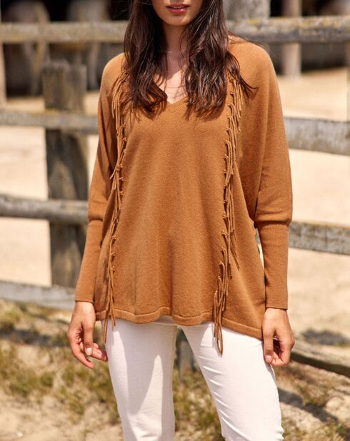 Pull 100% Laine Naomi cannelle