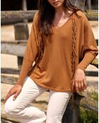 Pull 100% Laine Naomi cannelle