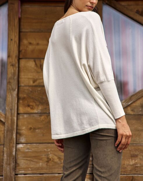 Pull 100% Laine Naomi crème