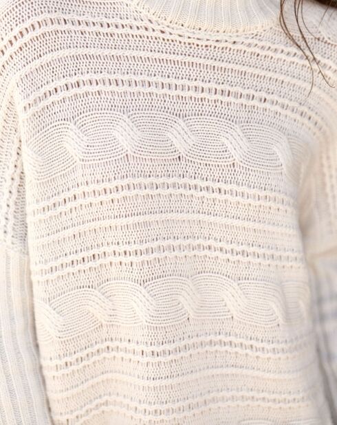 Pull en Laine & Cachemire Nox crème