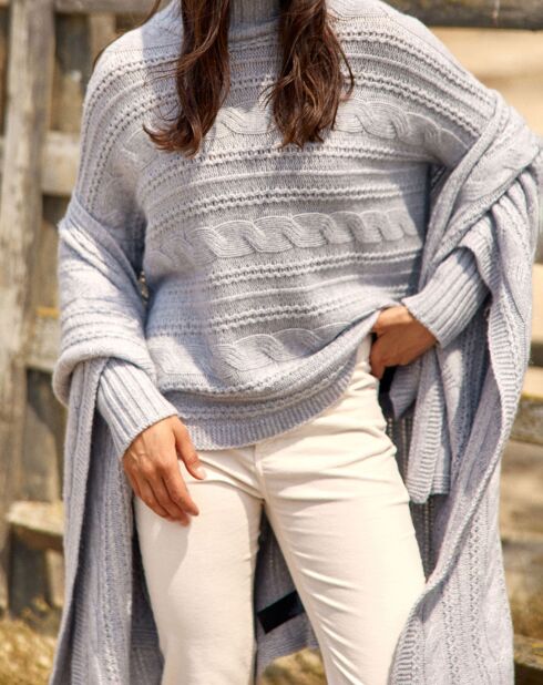 Pull en Laine & Cachemire Nox gris