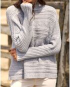 Pull en Laine & Cachemire Nox gris