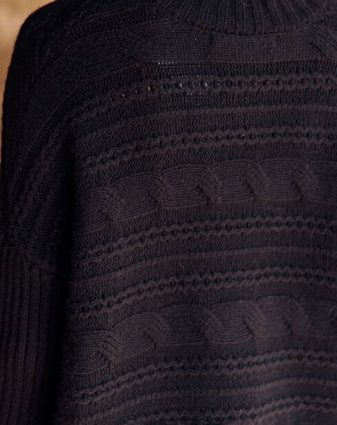 Pull en Laine & Cachemire Nox noir