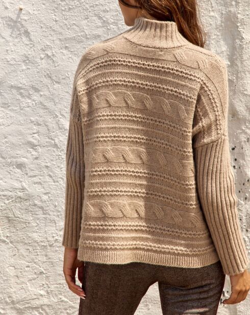 Pull en Laine & Cachemire Nox sable