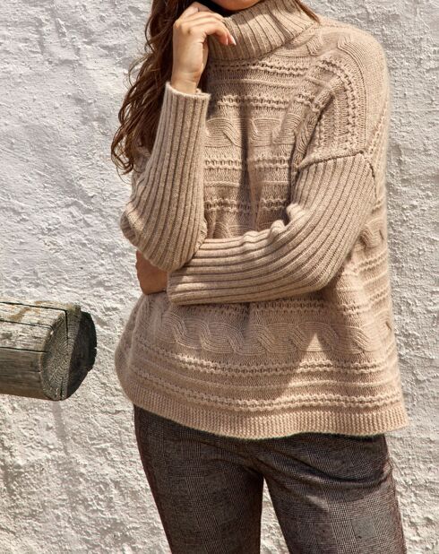 Pull en Laine & Cachemire Nox sable