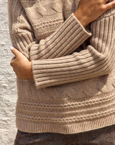 Pull en Laine & Cachemire Nox sable