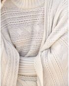 Poncho en Laine & Cachemire Roca crème
