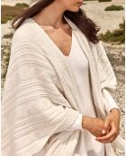 Poncho en Laine & Cachemire Roca crème