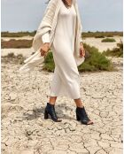 Poncho en Laine & Cachemire Roca crème