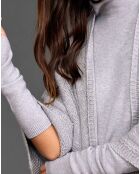 Poncho en Laine & Cachemire Roca gris