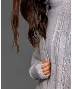 Poncho en Laine & Cachemire Roca gris