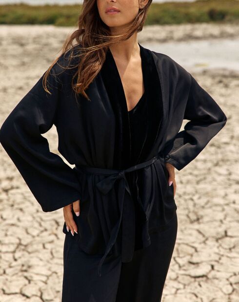 Kimono Ambre noir