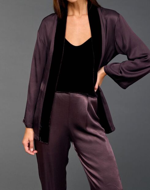 Kimono Ambre raisin