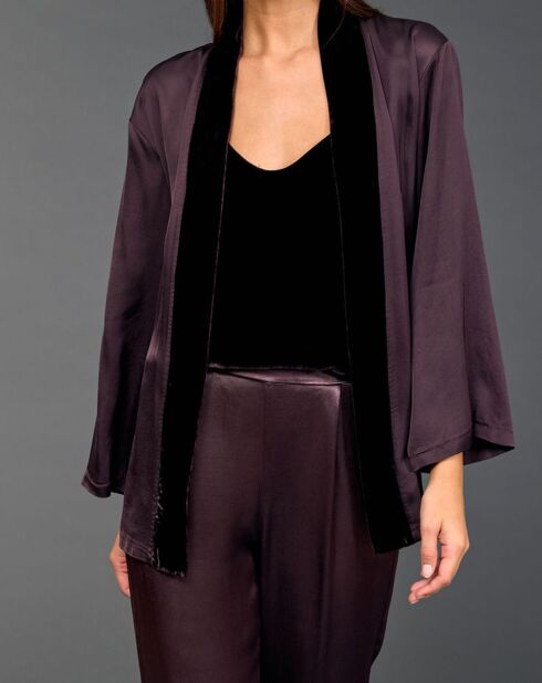 Kimono Ambre raisin
