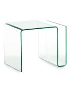Table basse/de chevet Magazine transparente - 40x48x38 cm