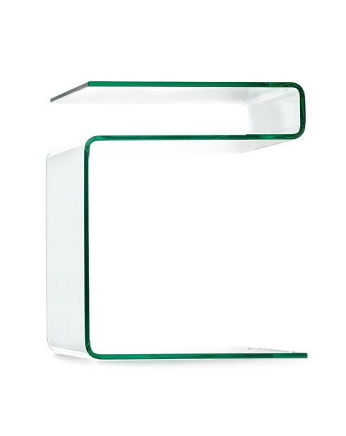 Table basse/de chevet Magazine transparente - 40x48x38 cm