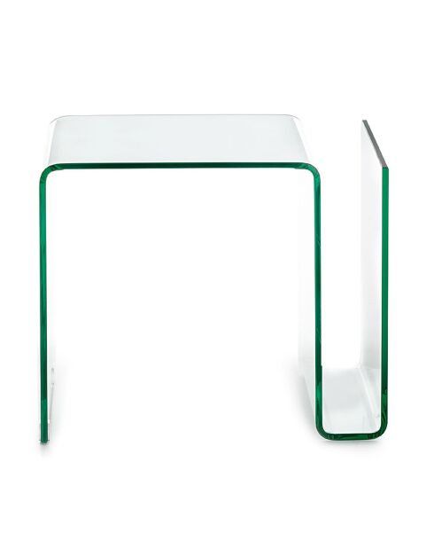 Table basse/de chevet Magazine transparente - 40x48x38 cm