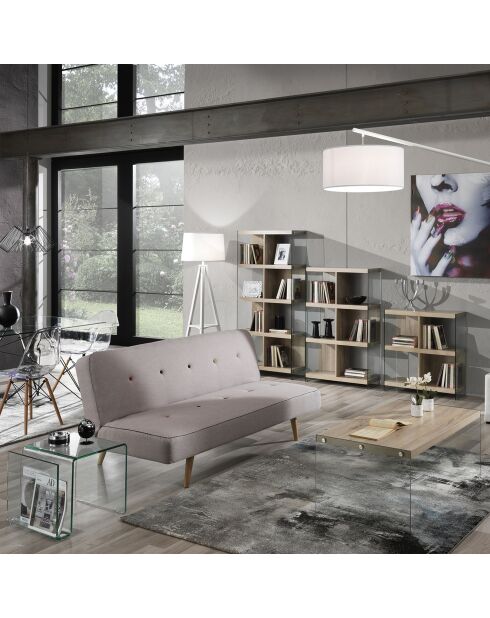 Table basse/de chevet Magazine transparente - 40x48x38 cm