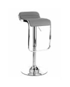 Tabouret de bar Snappy gris - 67/87x35.5x44 cm