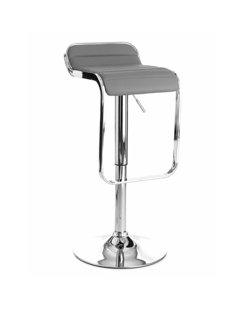Tabouret de bar Snappy gris - 67/87x35.5x44 cm