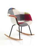 Fauteuil à bascule New Kaleidos-B multicolore - 80x63x68 cm